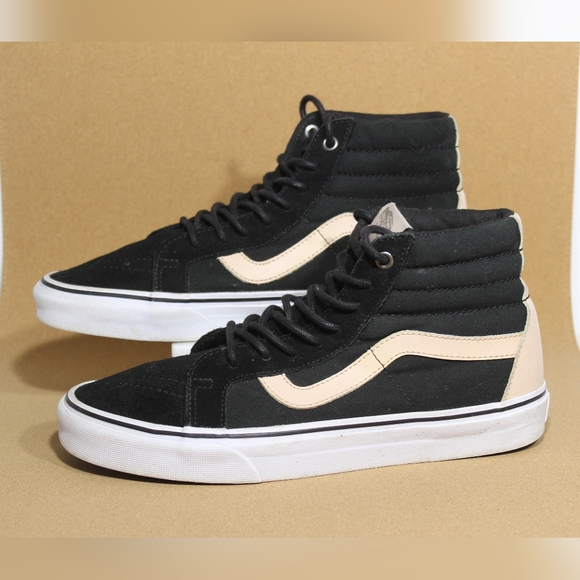 Vans Sk8-Hi reissue, black/veggie tan. EUC, men's 8 - Picture 9 of 14